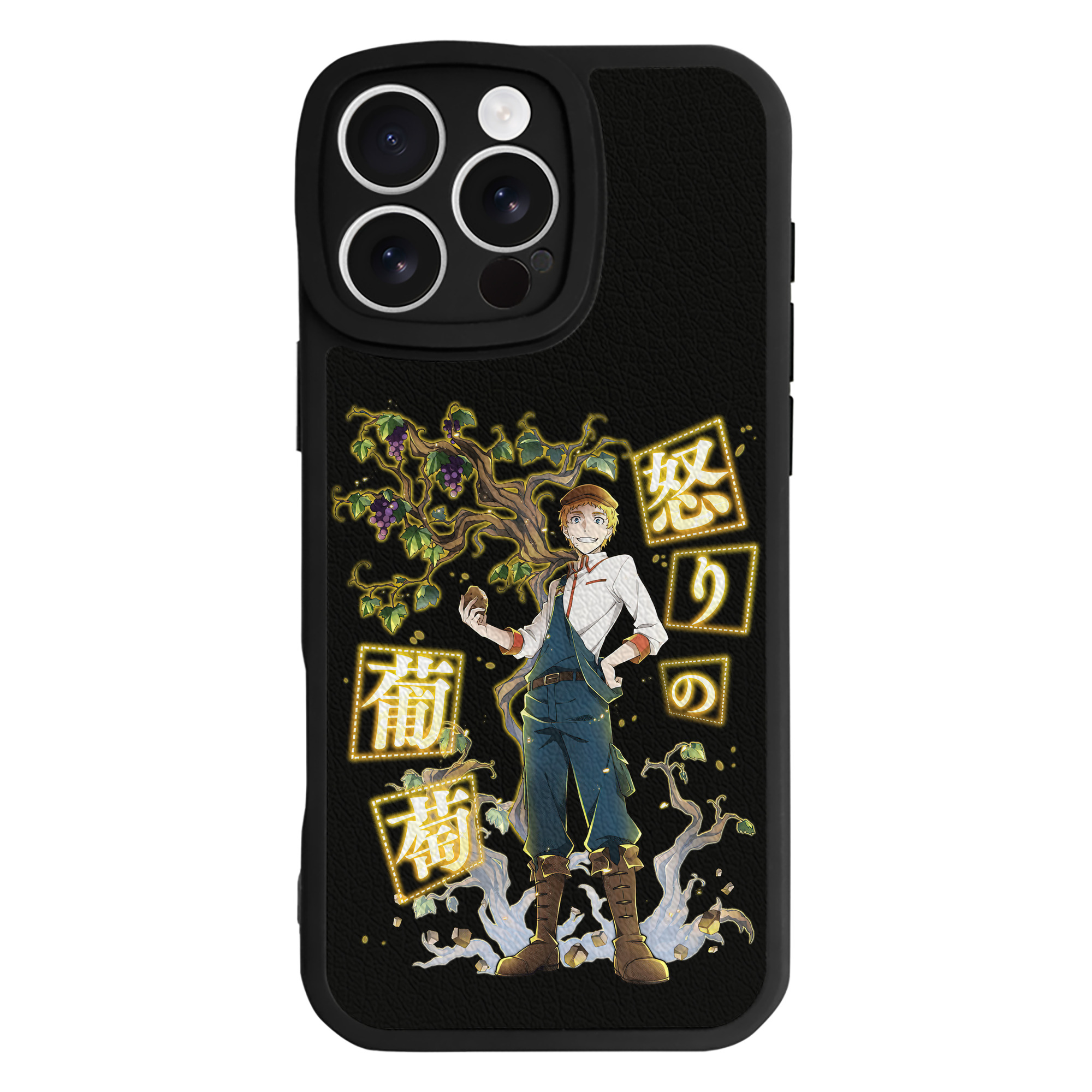 （画像用） 文豪ストレイドッグス Bungo Stray Dogs 【iPhone 16シリーズ対応】シリコンスマホケース（レザー調） 材質：シリコン